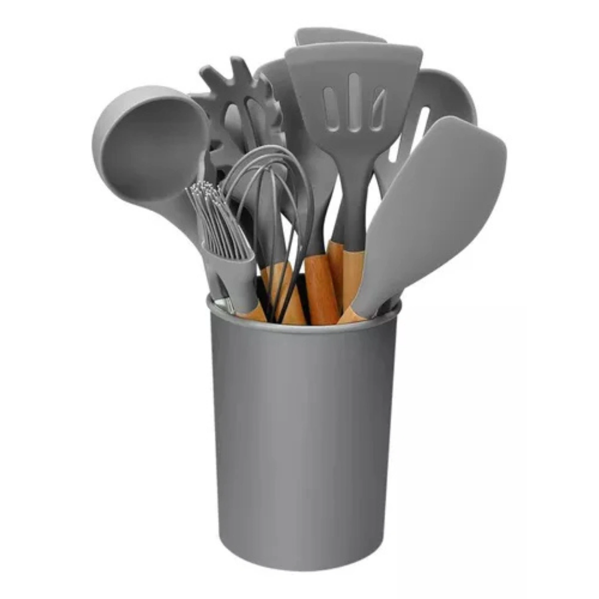 Kit 12 peças Jogo de Cozinha colheres de Silicone - Imagem 4